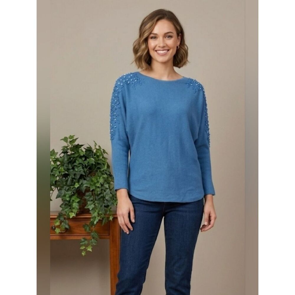 Ember Sweater Sz L Teal